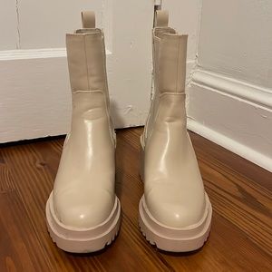 Cream Zara Platform Boot